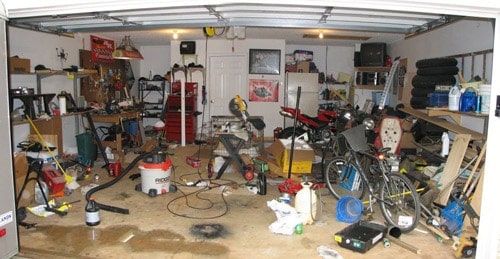 Before - Cluttered space