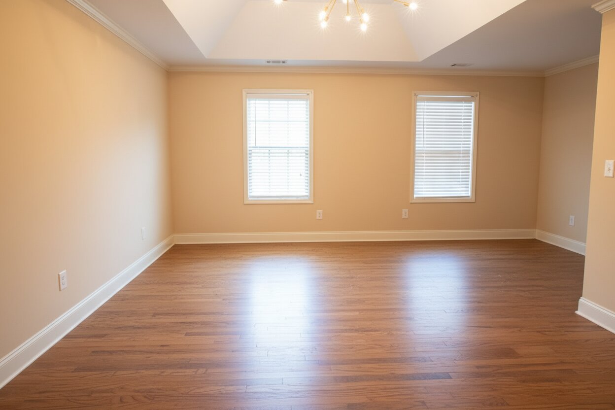 After - Clean, decluttered space